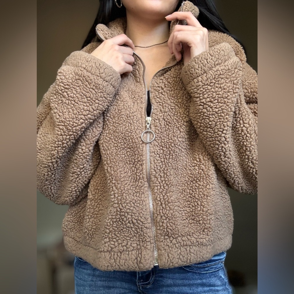 Timing Tan Sherpa Jacket
